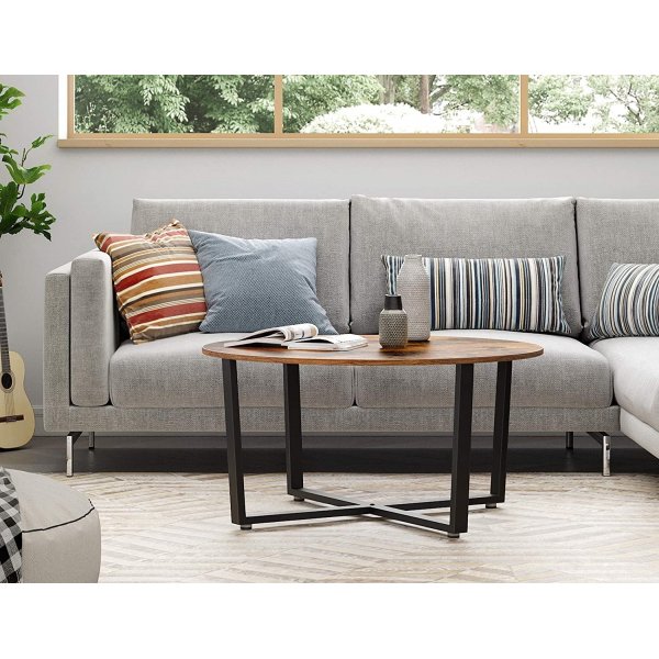 Beppe Couchtisch 88 cm - Braun/Schwarz