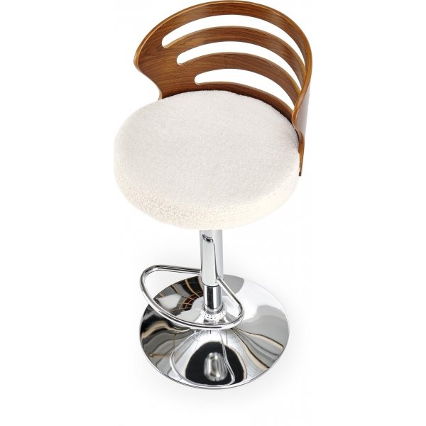 Pelican Barhocker 109 - Creme/Walnuss Pelican Barhocker 109 - Creme/Walnuss