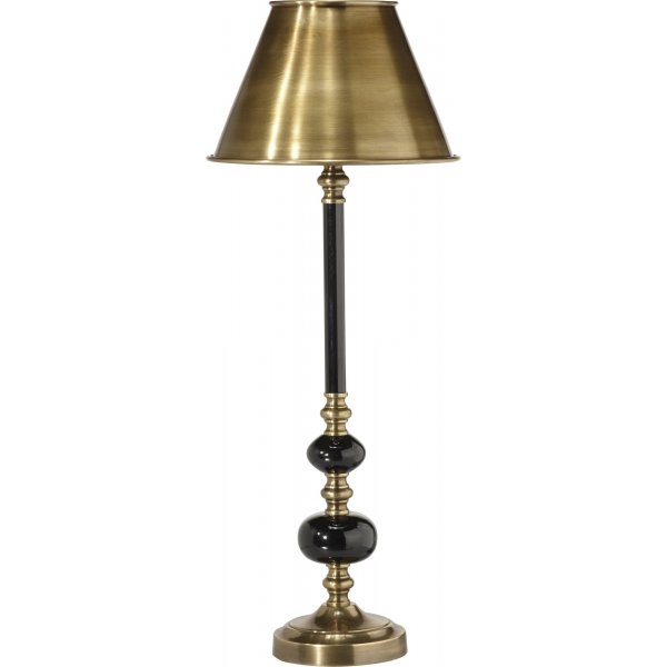 Abbey Tischlampe - Messing/Schwarz - 57 cm