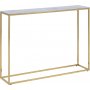 Alisma Konsolentisch 110 cm - Weier Marmor/Gold