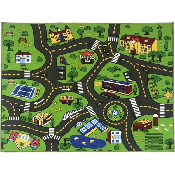 Kindermatte Verkehrsmatte 4 Getuftet - 133x175 cm