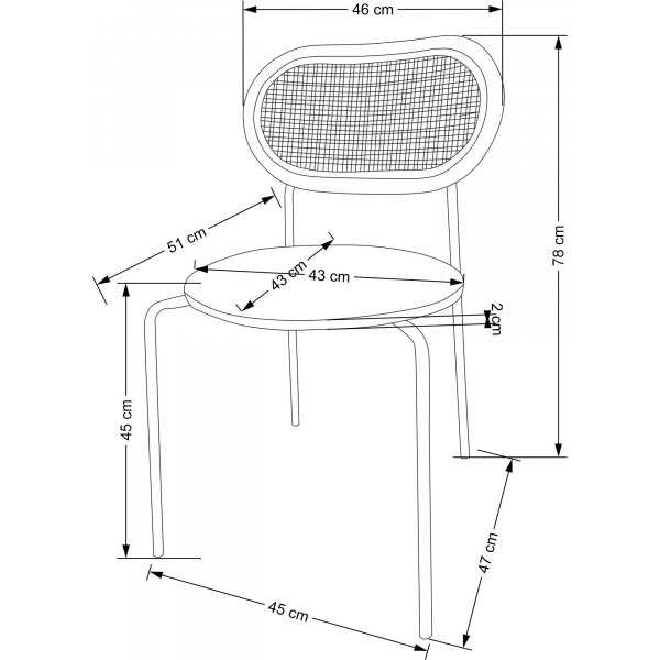 Cadeira Esszimmerstuhl 524 - Grn