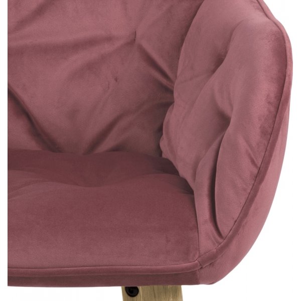 Brooke Sessel - Rosa/Eiche Brooke Sessel - Rosa/Eiche