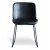 Texas-Stuhl aus schwarzem PU mit hellen Kontrastnhten