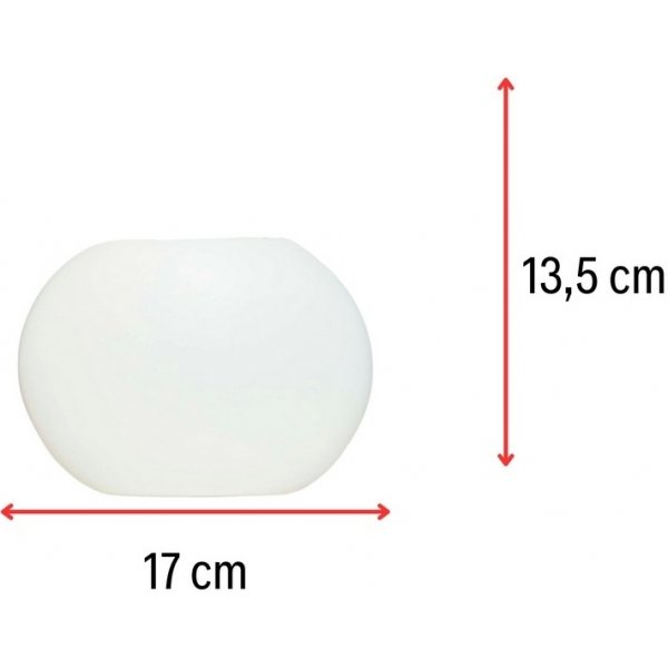 Flache Vase - Weiß Flache Vase - Weiß