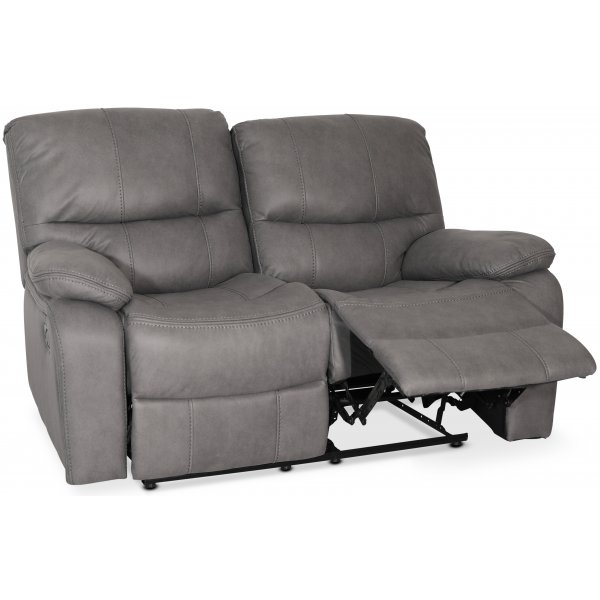 Relaxsofa 2-Sitzer grau Kinosofa + Fleckentferner fr Mbel