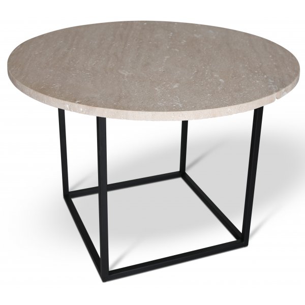 Runder Esstisch Dexter aus Travertin Ø105 cm Runder Esstisch Dexter aus Travertin Ø105 cm