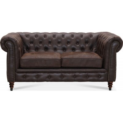 Chesterfield Cambridge 2-Sitzer Sofa - Vintage Stoff