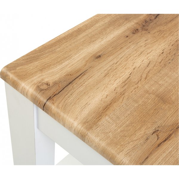 Holten Couchtisch 90 x 50 cm - Wotan Eiche/wei