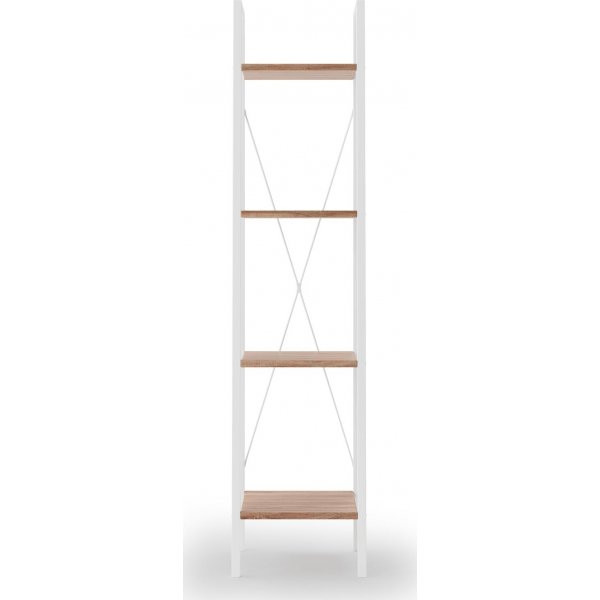Perlie Bücherregal - Sonoma-Eiche/Weiß Perlie Bücherregal - Sonoma-Eiche/Weiß
