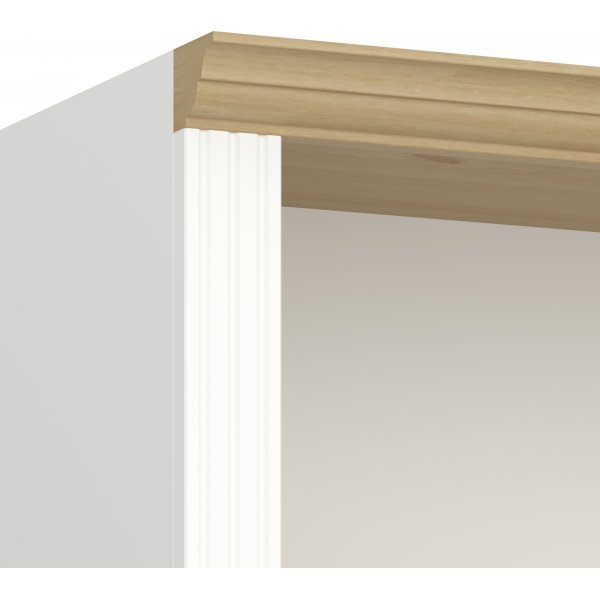 Bcherregal Nola - Wei/Beige