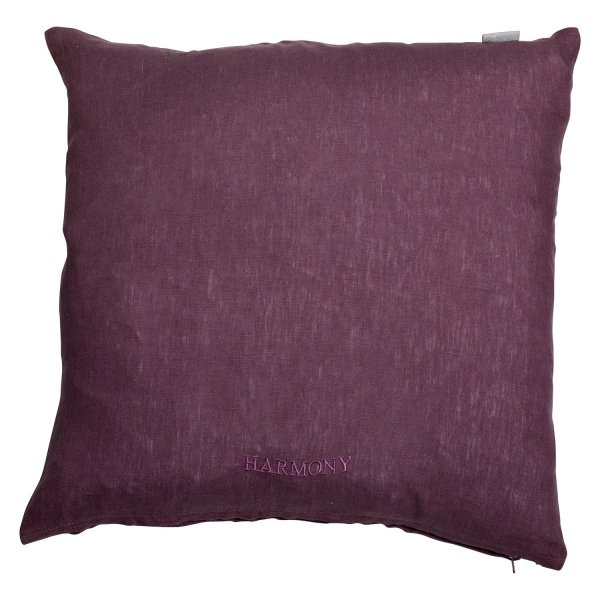 Harmony Kissenbezug 45x45 cm - Lila Leinen