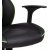 Vayne schwarzer Gaming-Stuhl mit grnen Details
