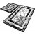 Badezimmerteppich-Set aus Marmor (2 Stck) - 50 x 60 cm (1 Stck) / 60 x 100 cm (1 Stck)