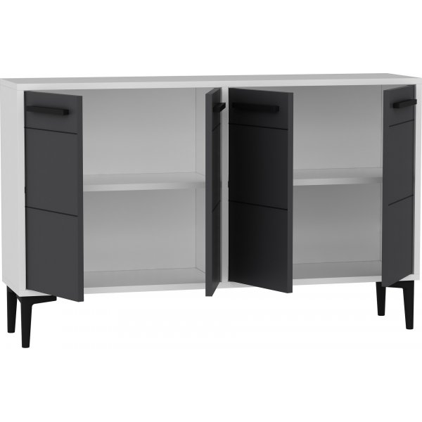 Stria Sideboard - Weiß/Anthrazit Stria Sideboard - Weiß/Anthrazit