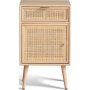 Nachttisch Stockholm aus Eiche mit Rattan + Mbelfe