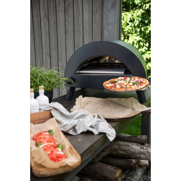 Bukom Pizzaofen - Schwarz/Silber Bukom Pizzaofen - Schwarz/Silber