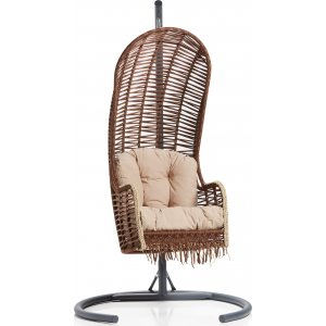 Flamingo Hängesessel - Braun/Anthrazit + Fleckentferner für Möbel Flamingo Hängesessel - Braun/Anthrazit + Fleckentferner für Möbel
