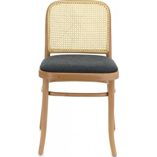 Nr. 811 Esszimmerstuhl mit Rattan-Rückenlehne - Optionale Farbe von Rahmen und Polsterung Nr. 811 Esszimmerstuhl mit Rattan-Rückenlehne - Optionale Farbe von Rahmen und Polsterung