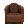 Heritage Clubsessel (Squares) - Anilin Leder