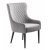 Baldor Lounge-Sessel aus grauem Samt