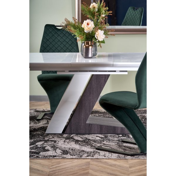 Creed ausziehbarer Esstisch 90x160-200 cm - Weiß Creed ausziehbarer Esstisch 90x160-200 cm - Weiß