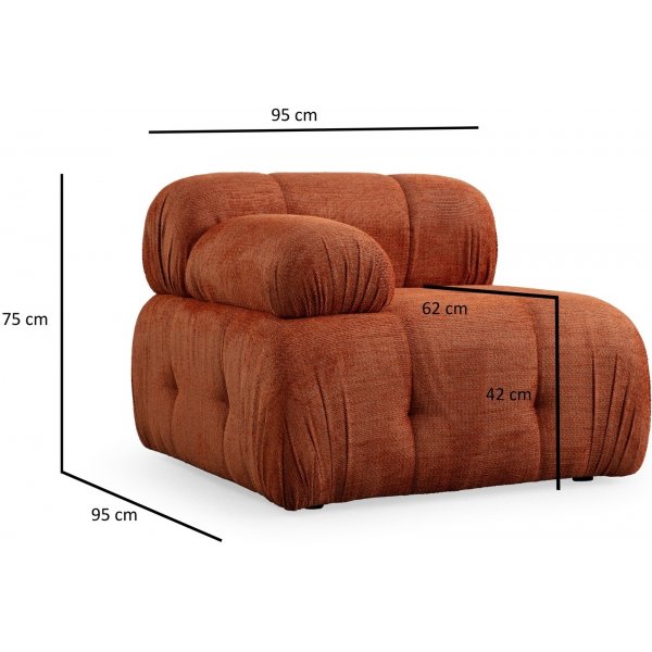 Petite 2-Sitzer-Sofa - Orange Petite 2-Sitzer-Sofa - Orange