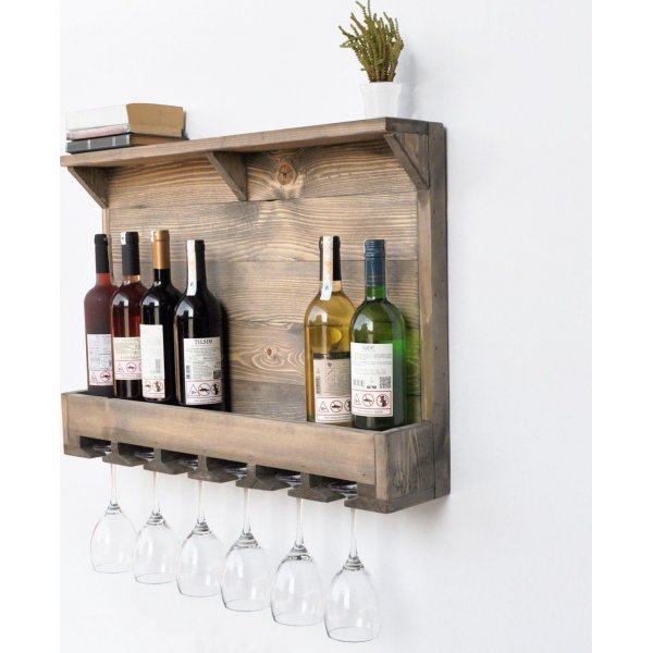 Rioja Weinregal - Nussbaum