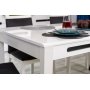 Azteca Esstisch 150-200 x 90 cm - Wei
