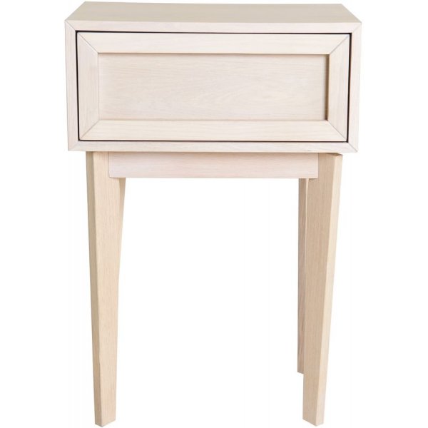 Isak Nachttisch - Weiß pigmentiertes Eichenfurnier Isak Nachttisch - Weiß pigmentiertes Eichenfurnier