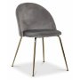Art-Essgruppe, 110 cm runder Tisch + 4 graue Art-Sthle + 3.00 x Mbelfe