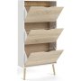 Schuhschrank Oslo - Wei/Eiche
