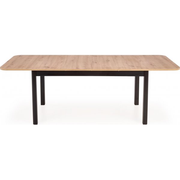 Bloom ausziehbarer Esstisch 90x160-240 cm - Eiche / Schwarz Bloom ausziehbarer Esstisch 90x160-240 cm - Eiche / Schwarz