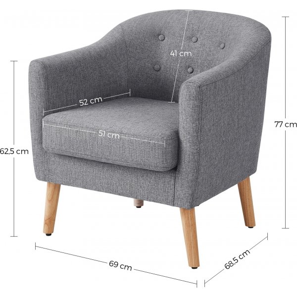 Sessel Cyrus - Grau Sessel Cyrus - Grau