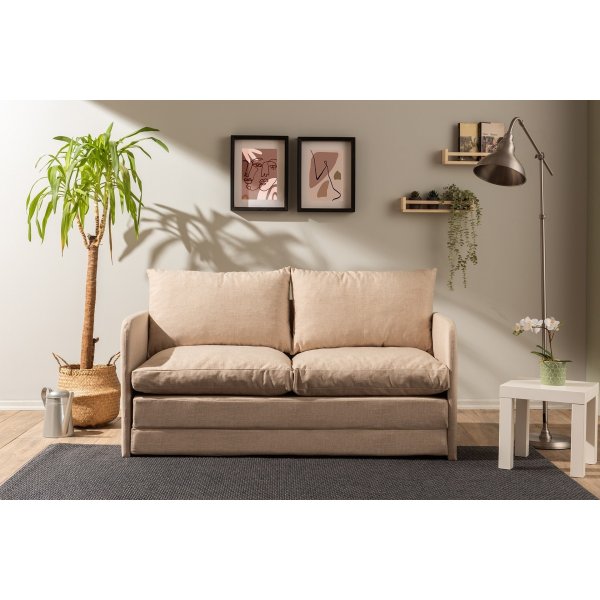 Saga 2-Sitzer-Schlafsofa XL - Beige Saga 2-Sitzer-Schlafsofa XL - Beige
