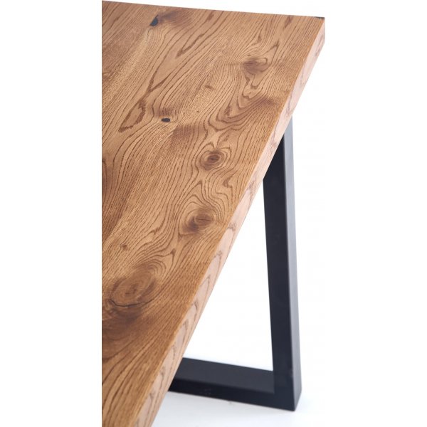 Apollo Esstisch 126-206 cm - Eiche/schwarz Apollo Esstisch 126-206 cm - Eiche/schwarz