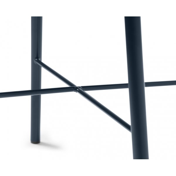 Cara Stuhl aus blauem Stoff