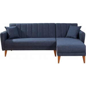 Aqua Schlafsofa rechts - Dunkelblau