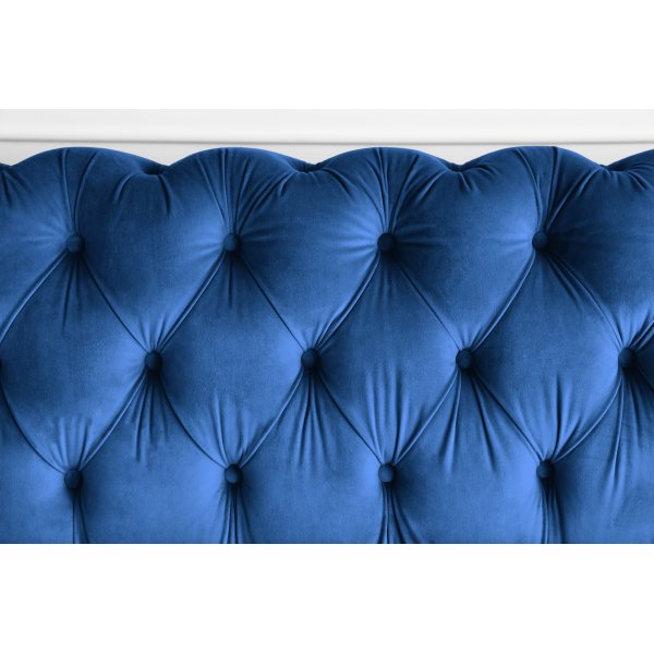 Milton Chesterfield 2-Sitzer - Dunkelblauer Samt Milton Chesterfield 2-Sitzer - Dunkelblauer Samt