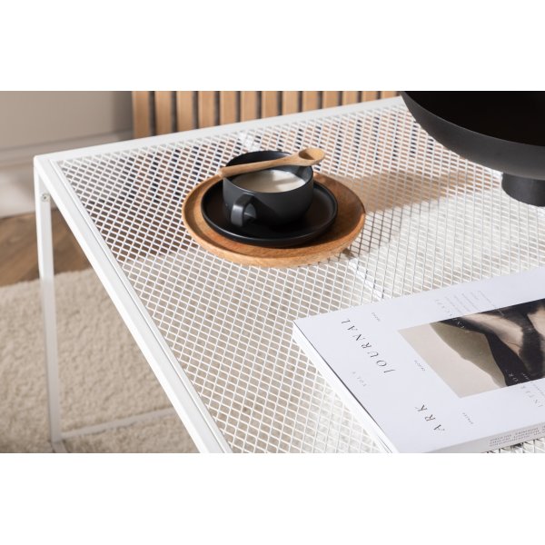 Netz Couchtisch 80 x 80 cm - Wei�