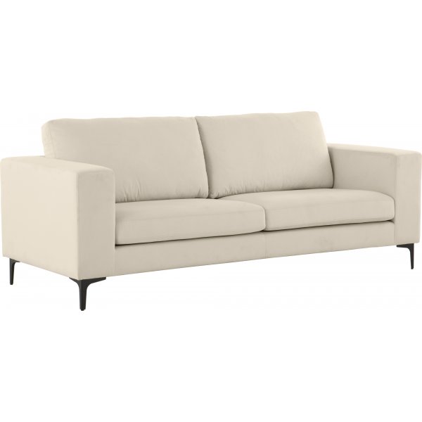 Aspen 3-Sitzer-Sofa - Beige Samt