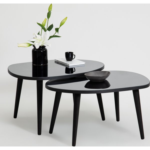 Gusto Tisch 75 x 55 cm - Schwarz/Rauch