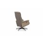 Relaxsessel mit Fuhocker aus echtem Schaffell beige/whitewash - Ulla