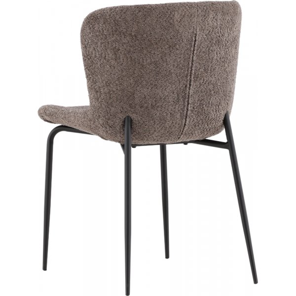 Modesto Esszimmerstuhl - Braunes Bouclé Modesto Esszimmerstuhl - Braunes Bouclé