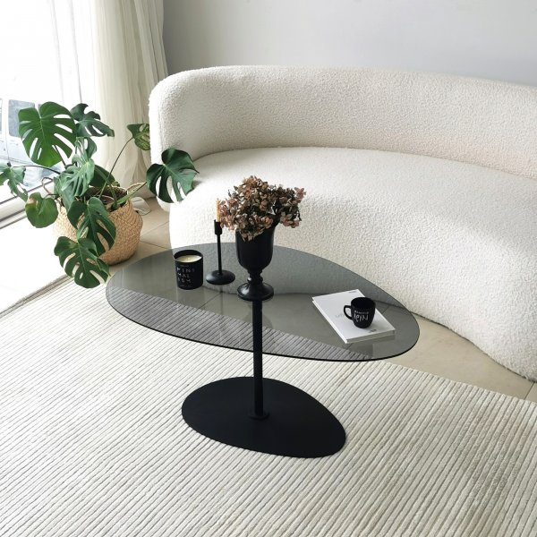 Porto Couchtisch 90 x 60 cm - Dunkelgrau/Schwarz Porto Couchtisch 90 x 60 cm - Dunkelgrau/Schwarz