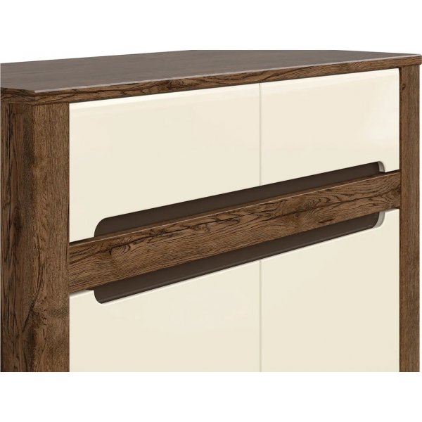 Ruso Kommode - Eiche/perlweiß Ruso Kommode - Eiche/perlweiß