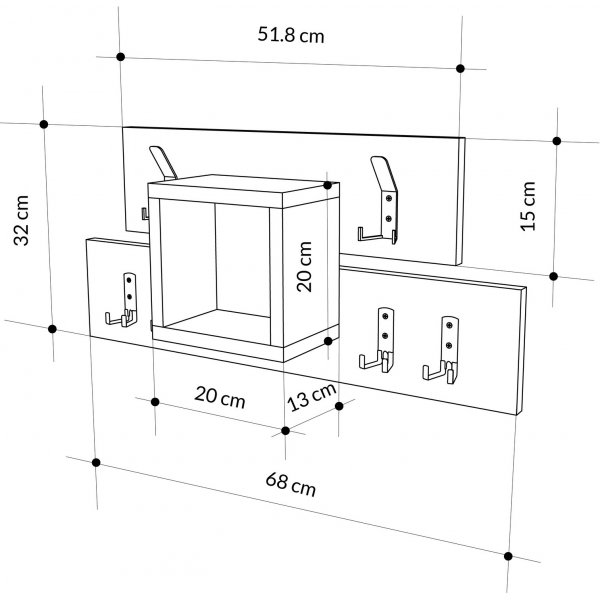 Lumina Kleiderbgel - Wei
