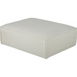 Nees modulares Sofa - Pouf - Stone White