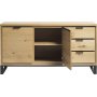 Zusammengebautes Livia-Sideboard aus Eichenholz