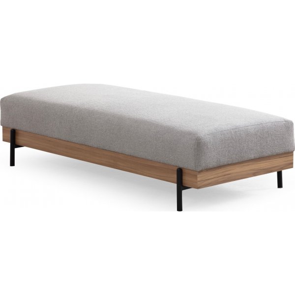 Eti Pouf - Grau/Eiche